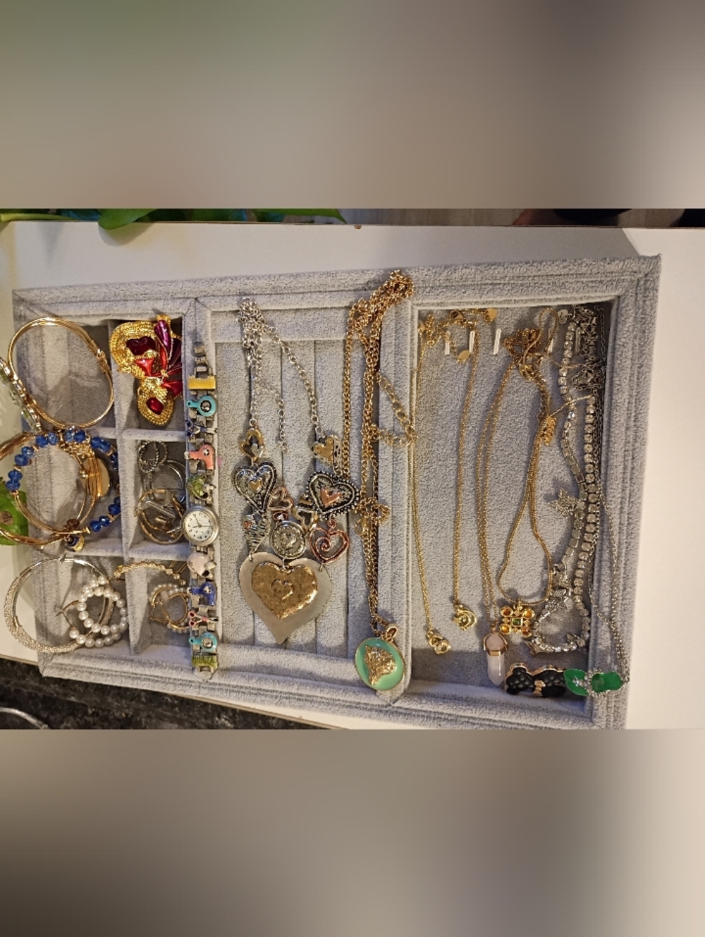 Fashion Jewelry Gold Tone and Silver Tone  Heart & Charm Necklace Collection